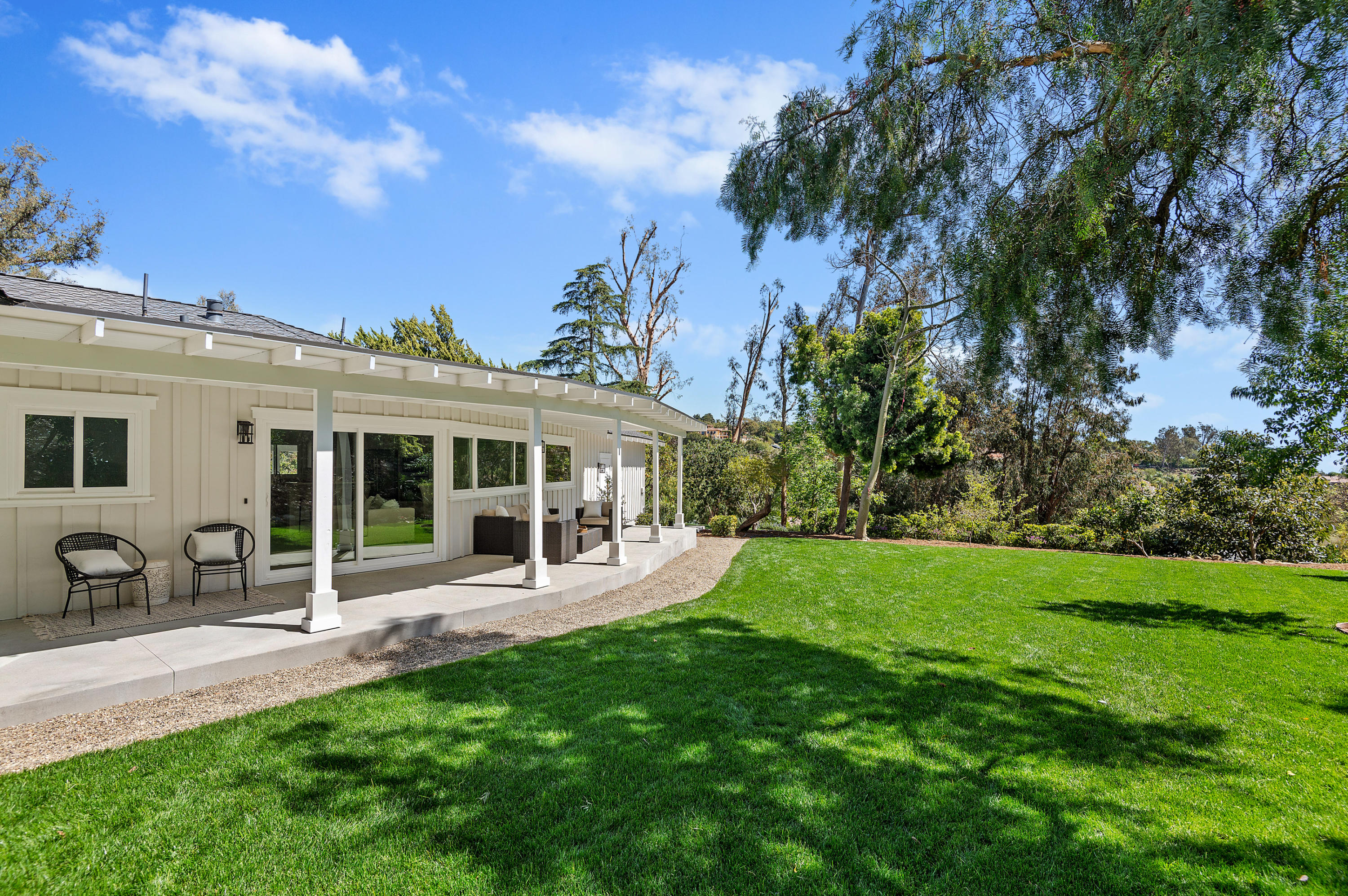 55 Crestview Lane Santa Barbara, CA 93108 - Photo 17 of 28 a view of a house with backyard porch and sitting area
