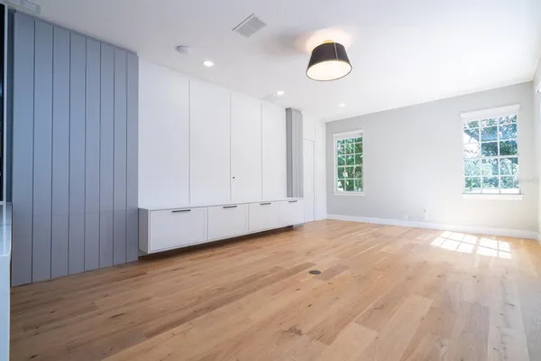 wooden floor in a room