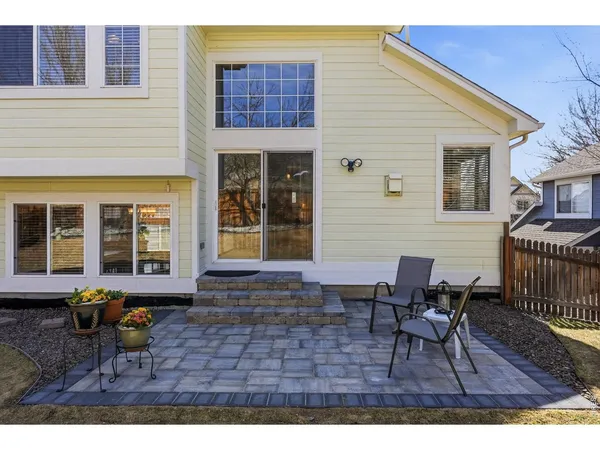 a view of a house with lounge chair