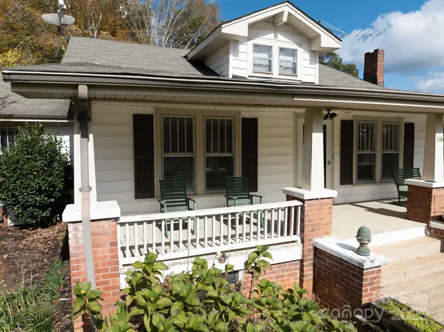 a view of a city from a balcony