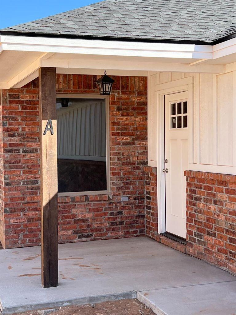 a view of front door of house