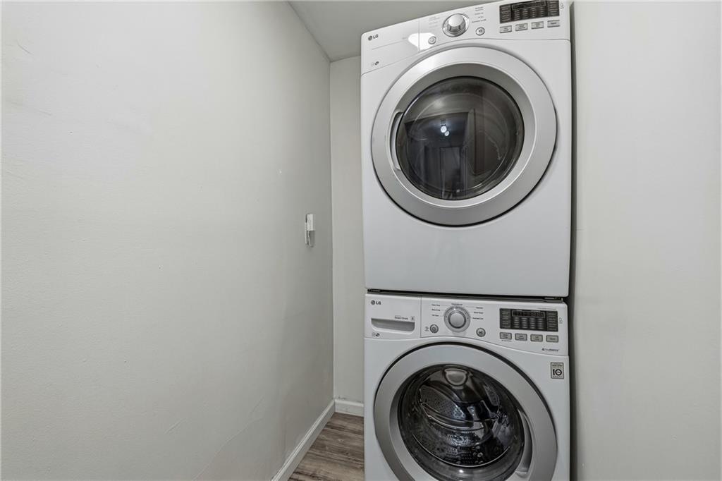 2583 Joyce Avenue Decatur, GA 30032 - Photo 21 of 30 a view of a hallway with washer and dryer