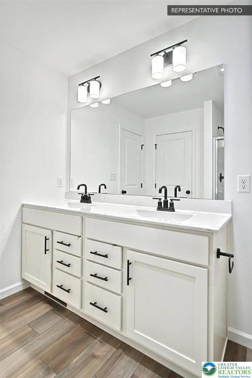253 West Center Road, Unit LOT 123 Northampton, PA 18067 - Photo 15 of 16 a bathroom with a double vanity sink and a mirror