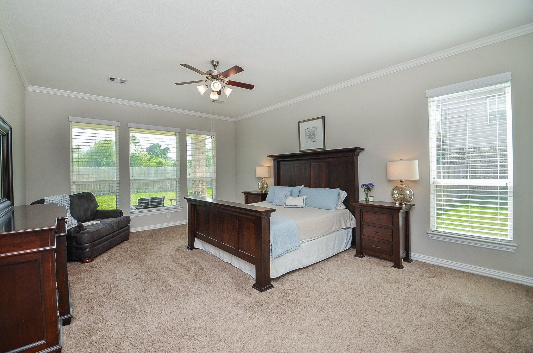 2714 Topaz Cove Lane Rosharon, TX 77583 - Photo 25 of 50 a bed room with a bed and a couch