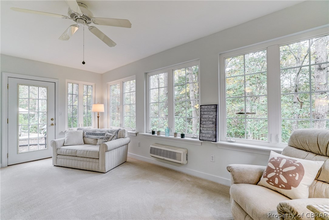 137 Walnut Road Kilmarnock, VA 22482 - Photo 26 of 32 Sunroom with french door leading to backyard.