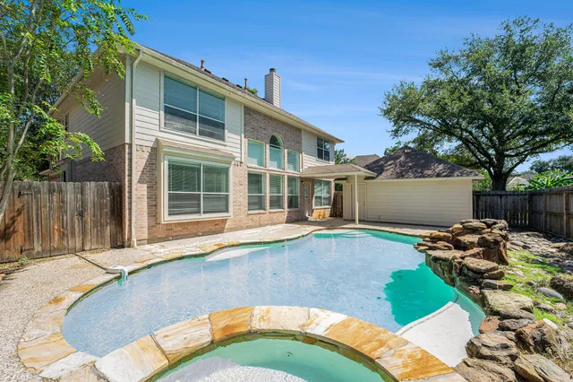 a view of a house with pool