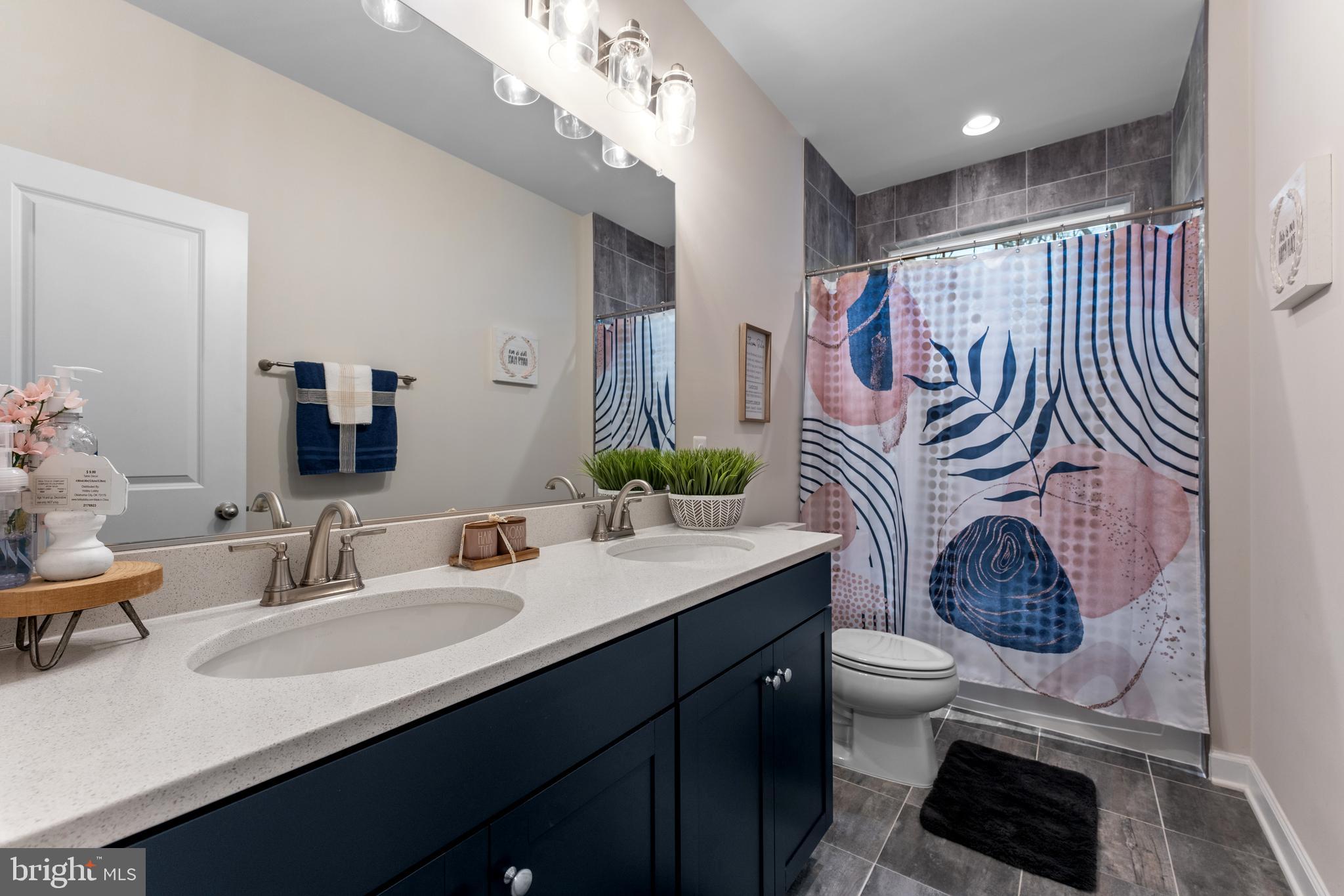 13882 Trinity Pond Lane Manassas, VA 20112 - Photo 48 of 69 a bathroom with a sink a toilet and a mirror