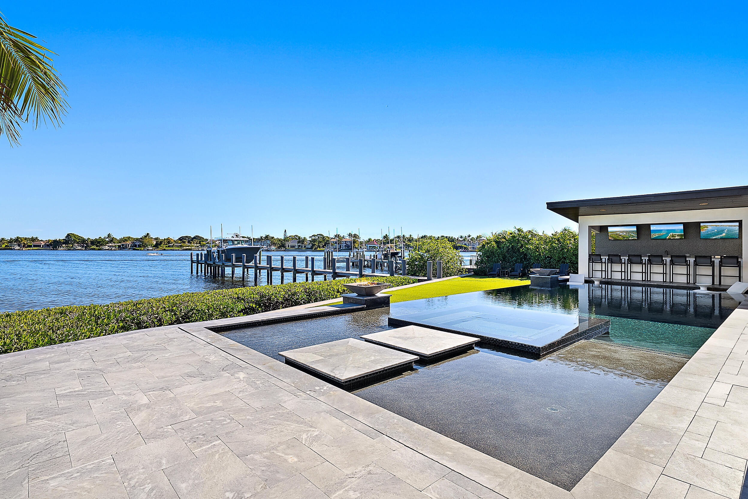 9 Bamboo Lane Jupiter, FL 33458 - Photo 39 of 46 Open patio/pool water view