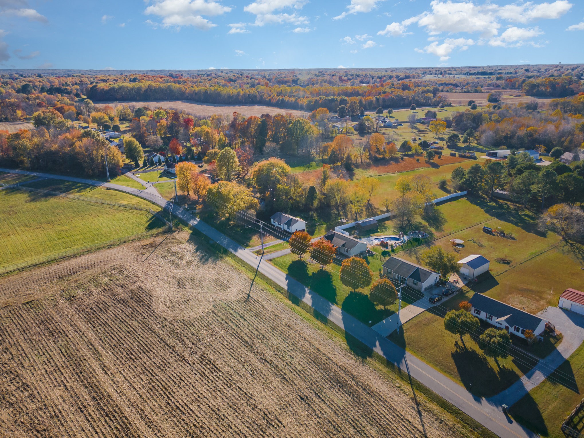 645 Airport Road Portland, TN 37148 - Photo 25 of 27 an aerial view of residential houses with outdoor space