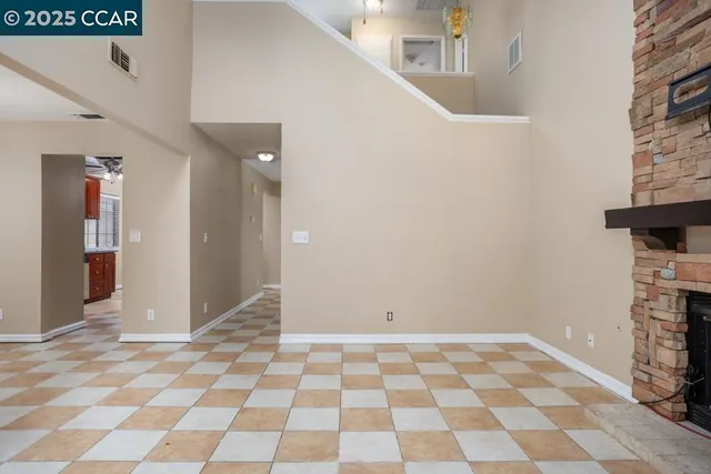 a view of an empty room