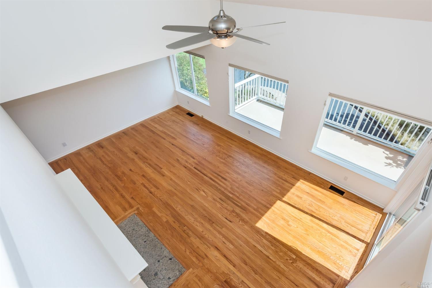 104 Bryan Drive Novato, CA 94945 - Photo 22 of 38 There is a pathway to the 'main" bedroom that looks over the Formal Living Room.