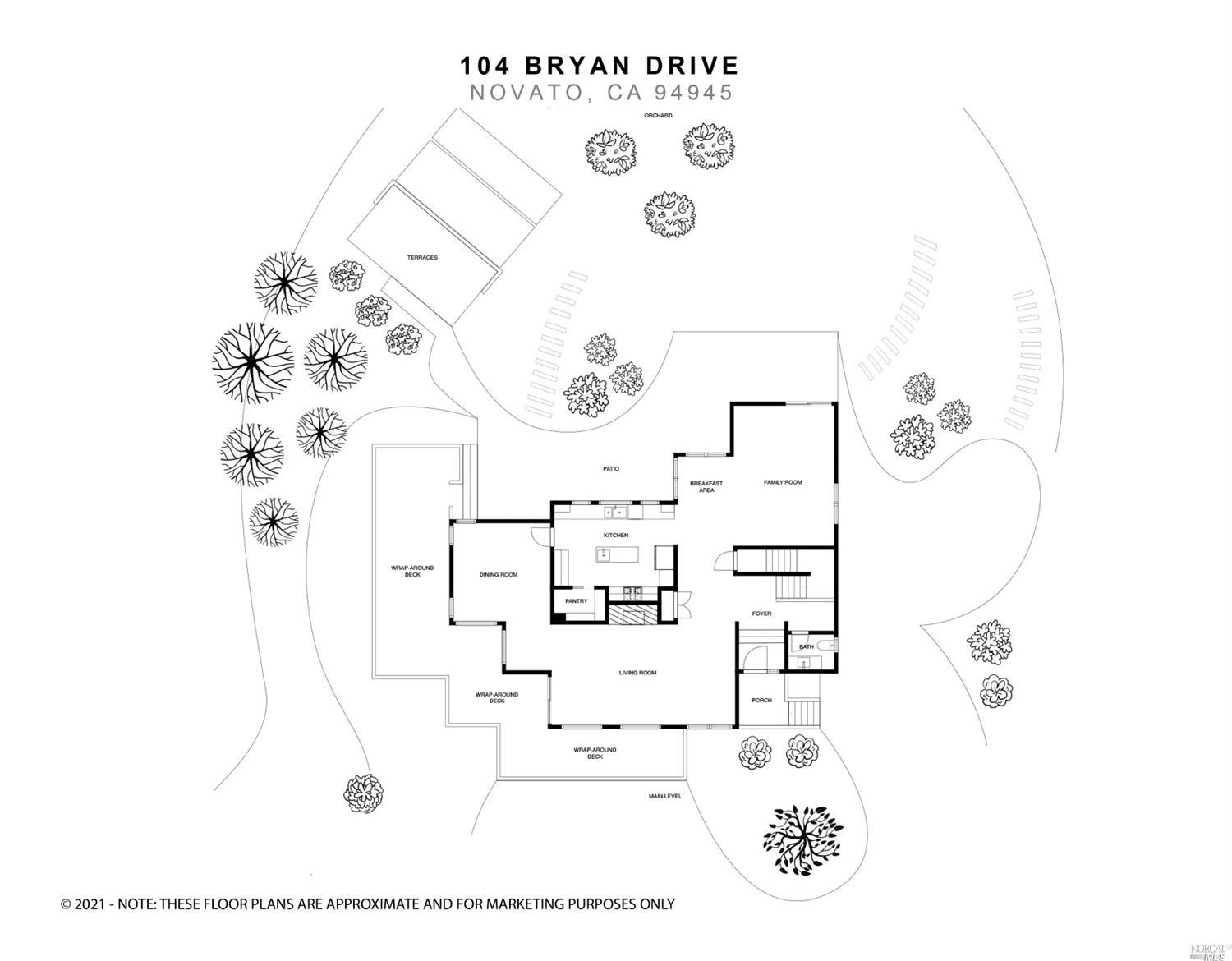104 Bryan Drive Novato, CA 94945 - Photo 37 of 38 Floor plan