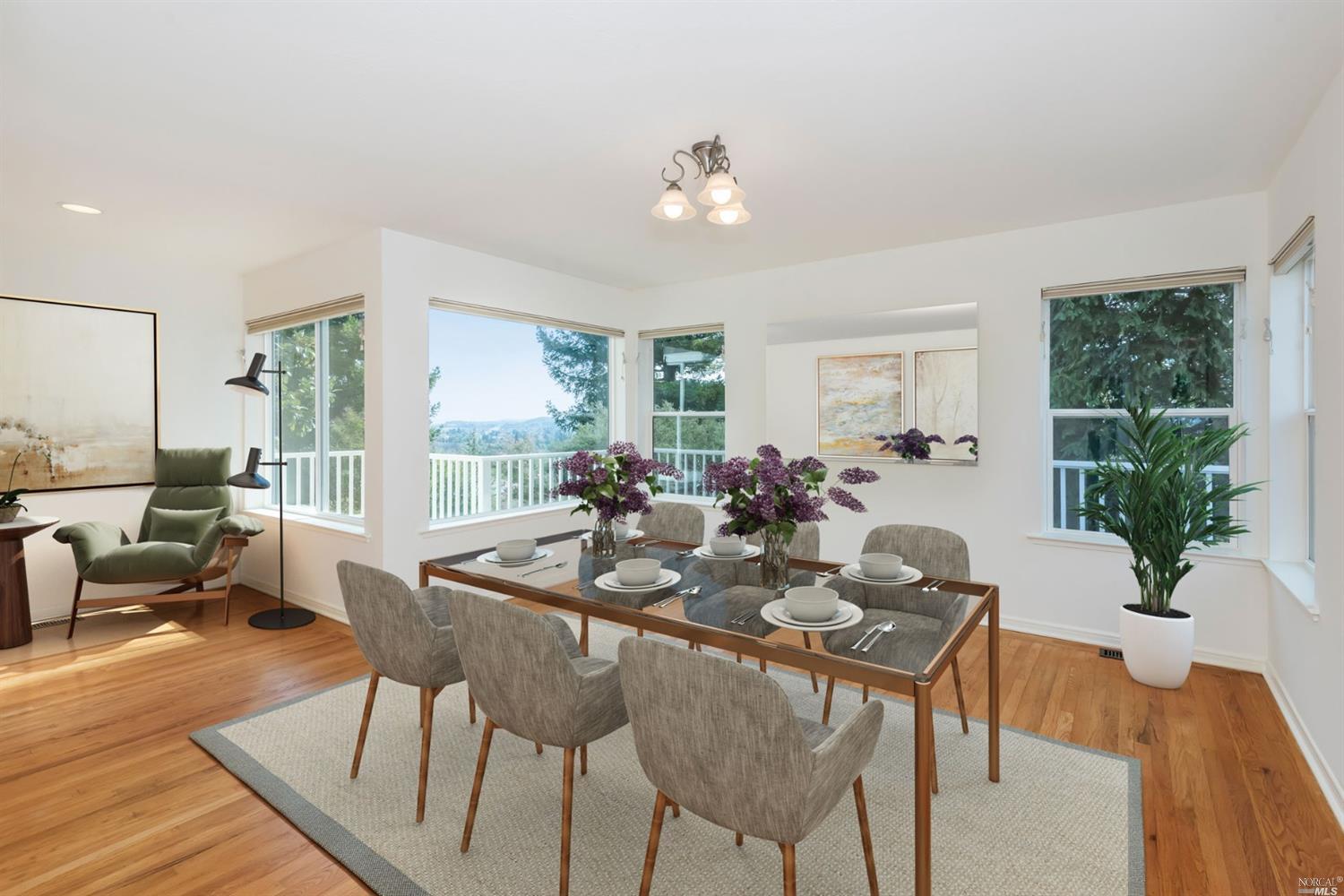 104 Bryan Drive Novato, CA 94945 - Photo 9 of 38 Staged formal dining room.