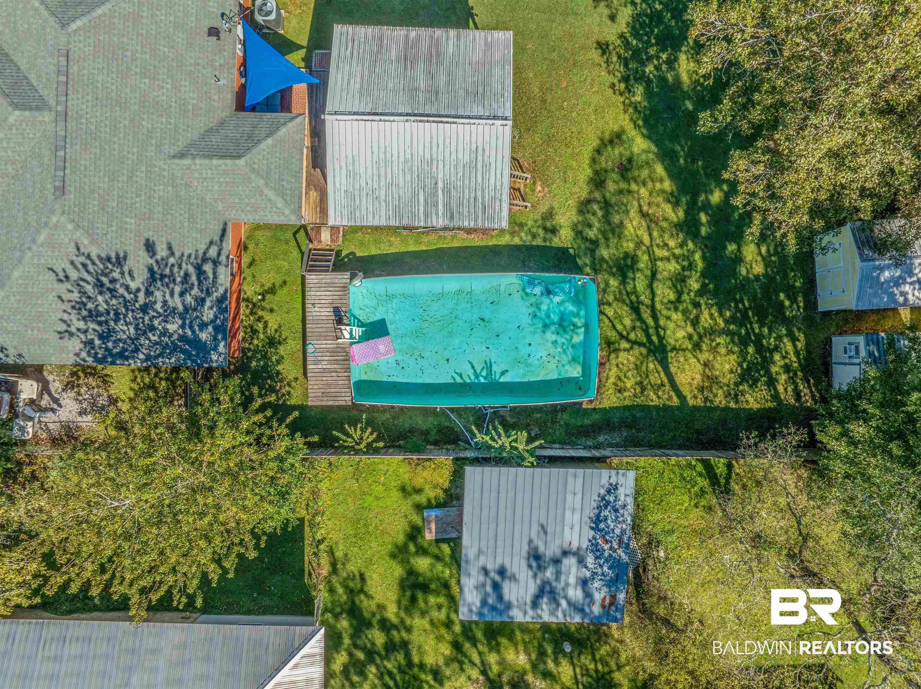 23186 Pecan Street Robertsdale, AL 36567 - Photo 27 of 36 Bird's eye view of a pool
