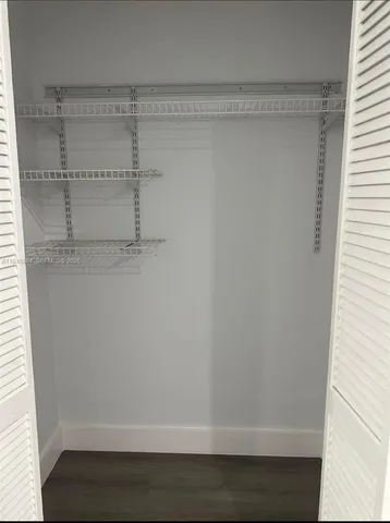a close view of closet