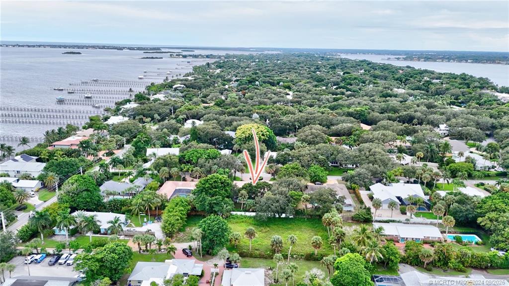 6 Copaire Road Sewall's Point, FL 34996 - Photo 72 of 76 an aerial view of a houses with a yard