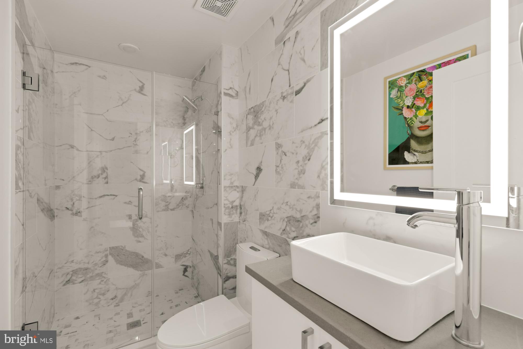 81 U Street Northwest, Unit A Washington, DC 20001 - Photo 21 of 46 a bathroom with a sink toilet and shower