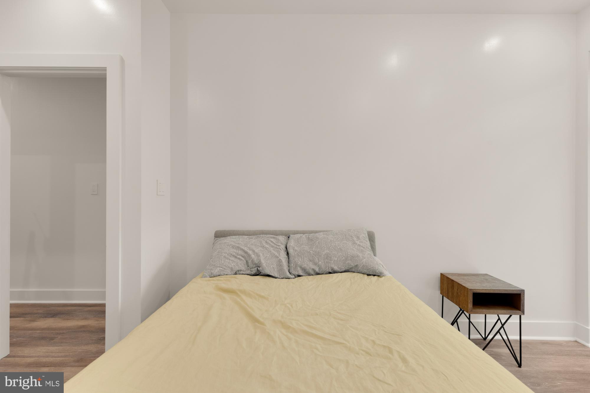 81 U Street Northwest, Unit A Washington, DC 20001 - Photo 32 of 46 a bedroom with a bed and a potted plant