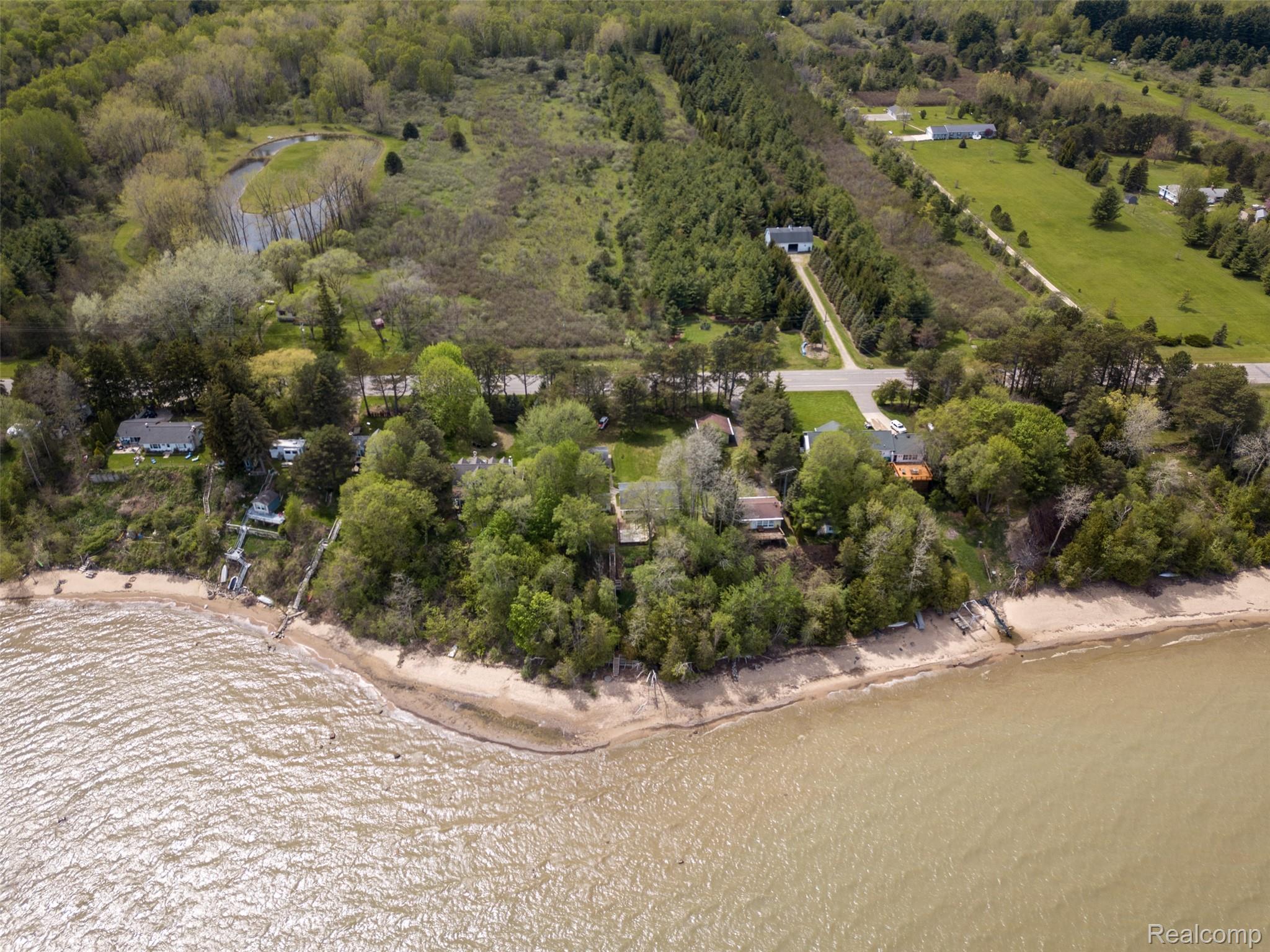 6240 Lakeshore Road Palms, MI 48465 - Photo 30 of 38 Aerial overview of property's location