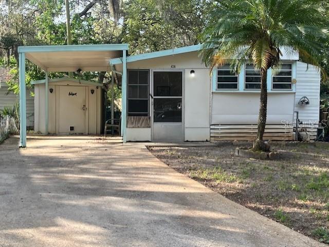a house with a outdoor space