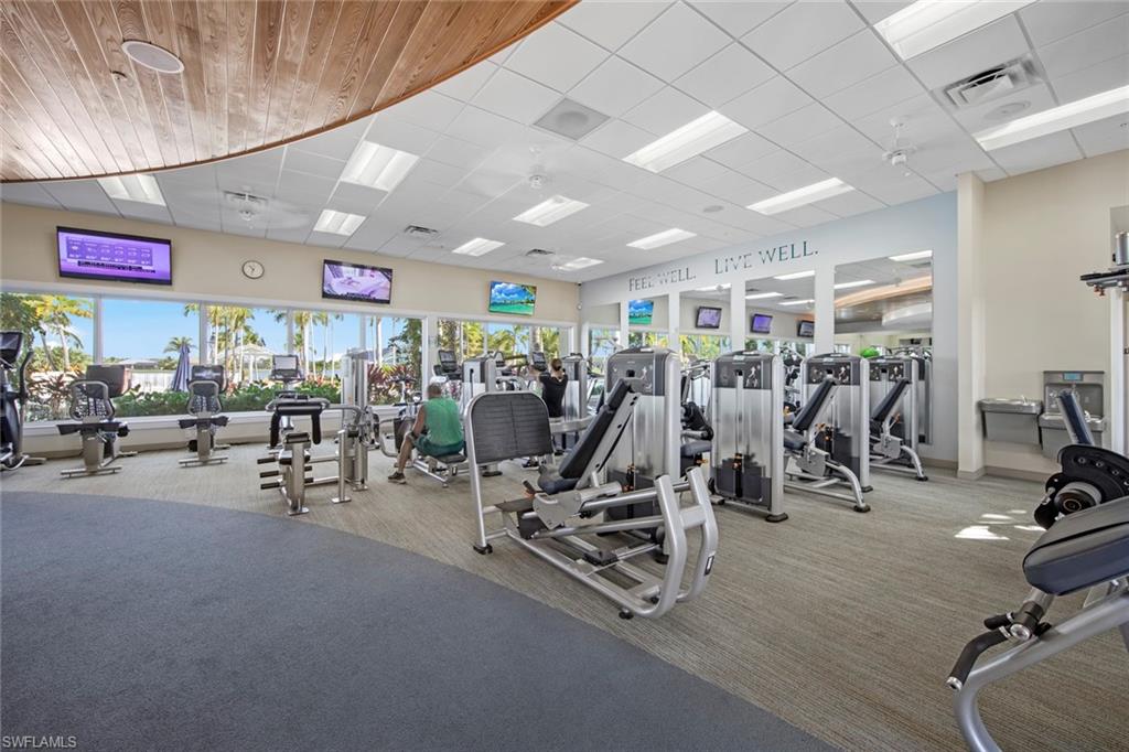 14785 Dockside Lane Naples, FL 34114 - Photo 47 of 50 The fitness center offers free weights, treadmills, stair stepper, rowing machine, elliptical machines, bikes, weight machines and separate yoga room. The fitness center offers free weights, treadmills, stair stepper, rowing machine, elliptical machines, bikes, weight machines and separate yoga room.