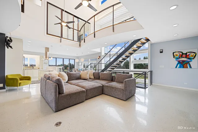 a view of a kitchen with a sink and a stove