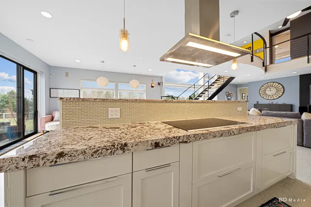 workspace with wooden floor