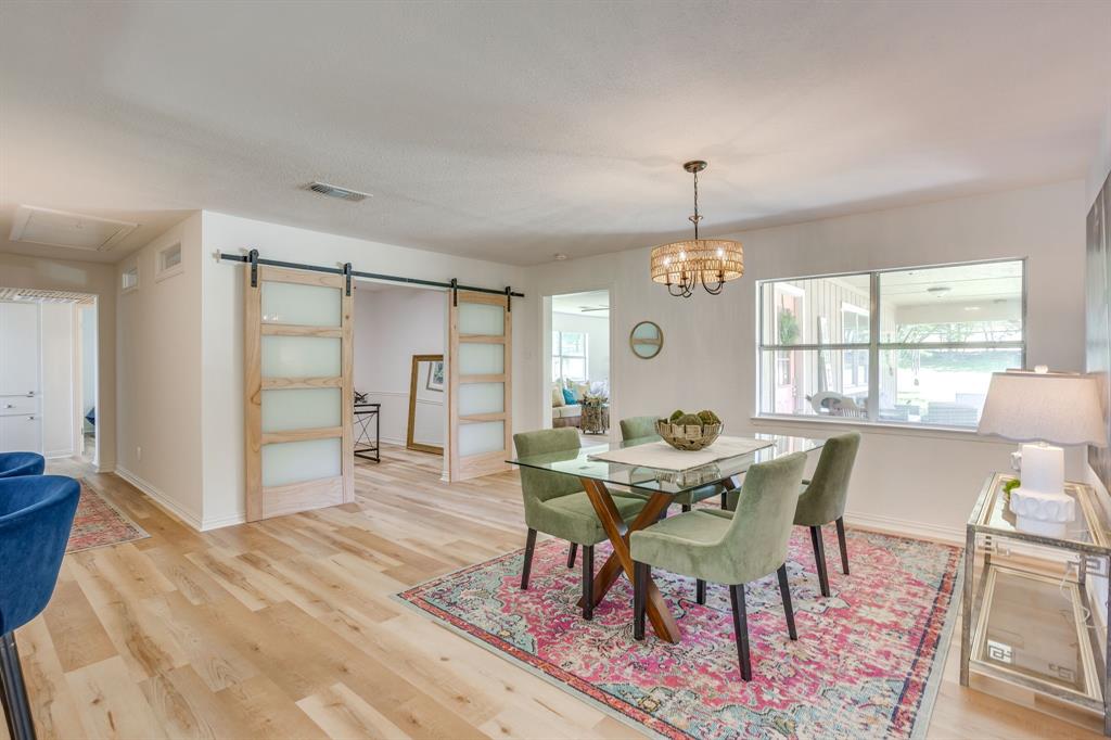 6345 Silver Creek Azle Road Azle, TX 76020 - Photo 13 of 40 a view of a dining room with furniture and window
