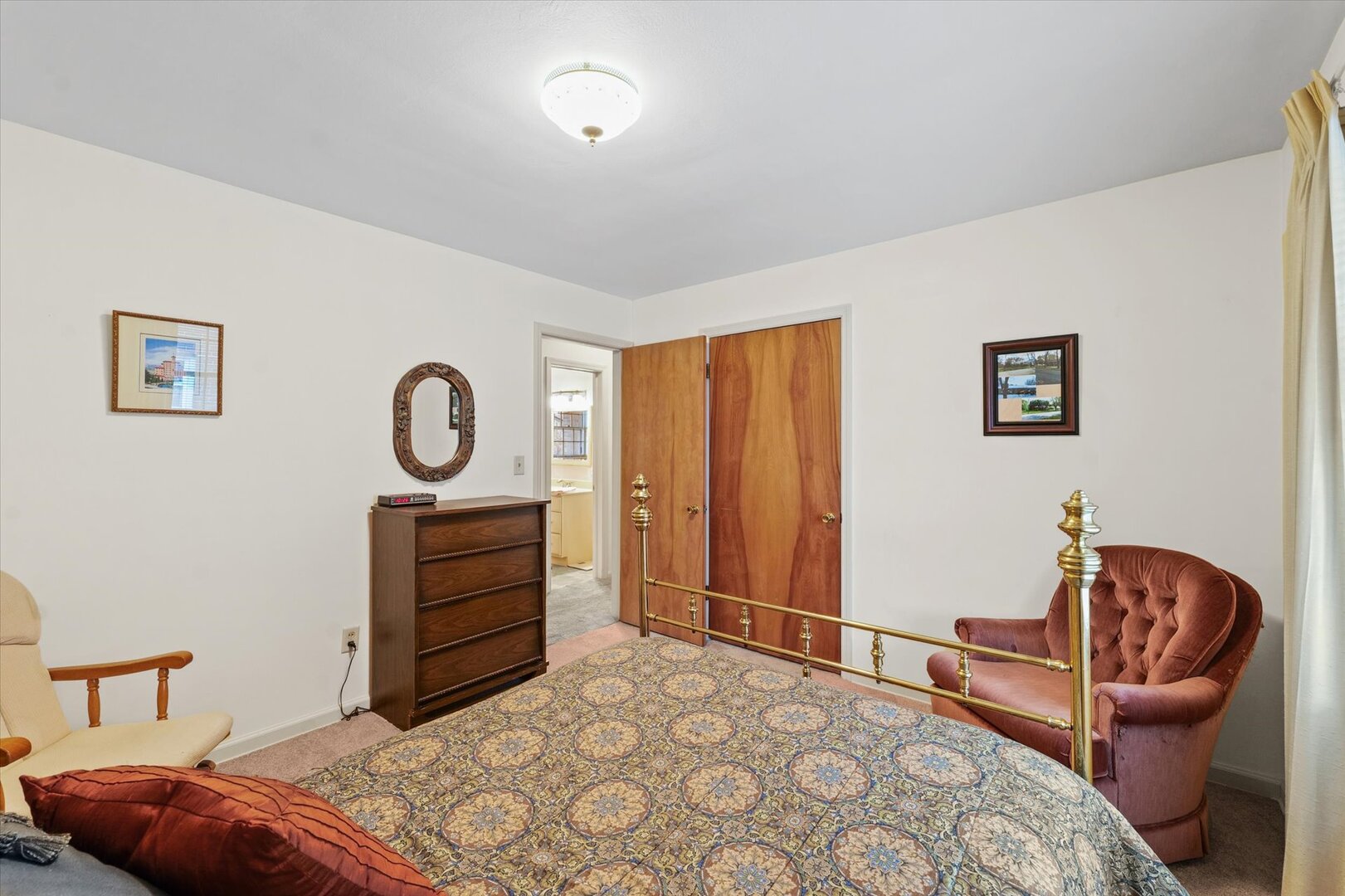 901 West Healey Street Champaign, IL 61821 - Photo 18 of 30 a bedroom with a bed and cabinets