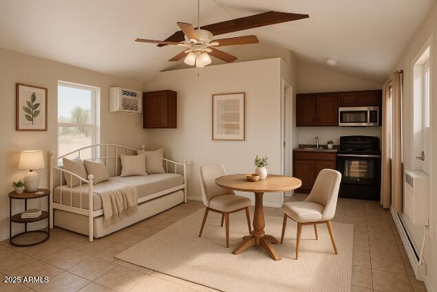 330 2nd Street Bowie, AZ 85605 - Photo 2 of 10 a living room with furniture a ceiling fan and a rug