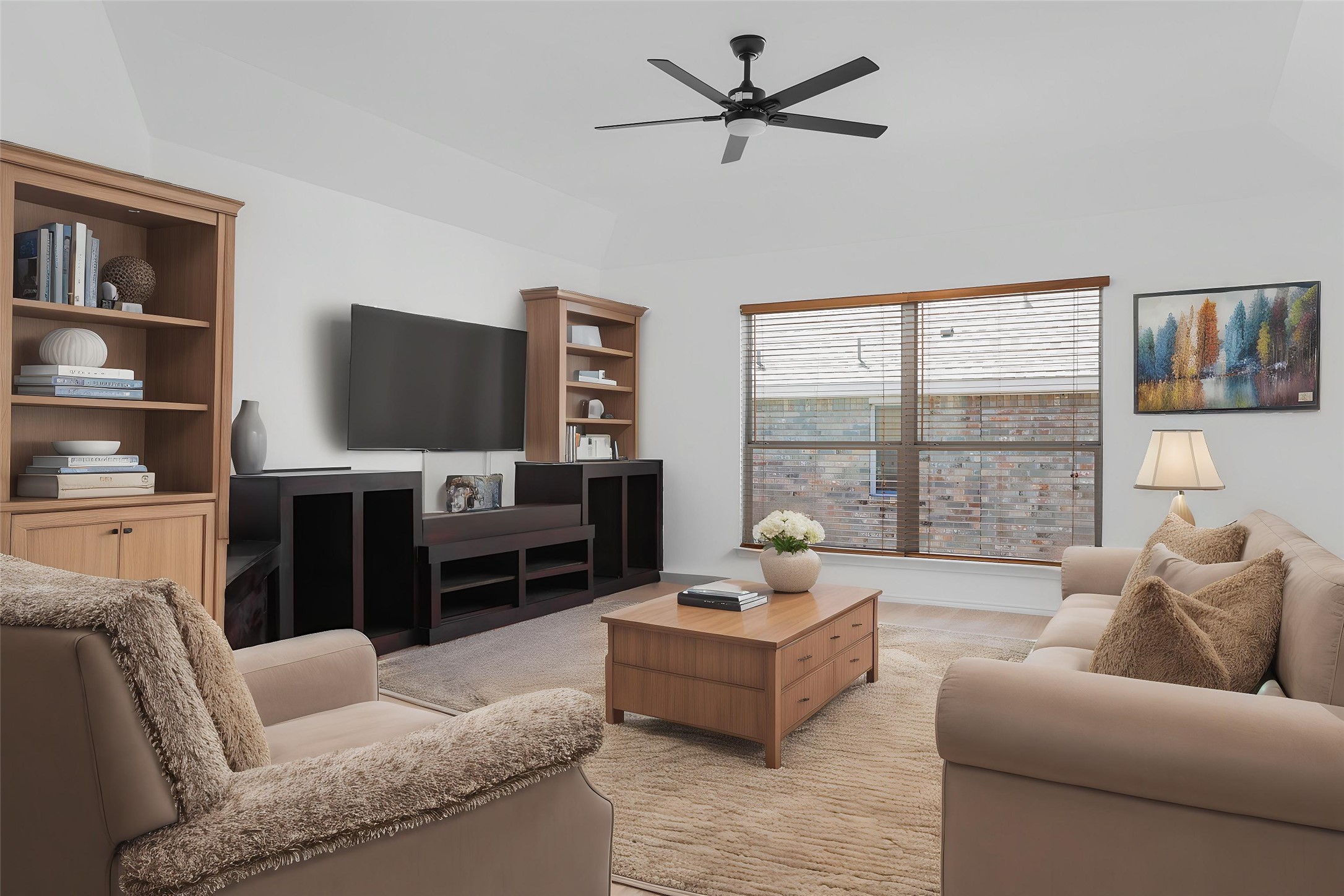 7921 Davis Mountain Pass Austin, TX 78726 - Photo 24 of 40 a living room with furniture or window and a flat screen tv