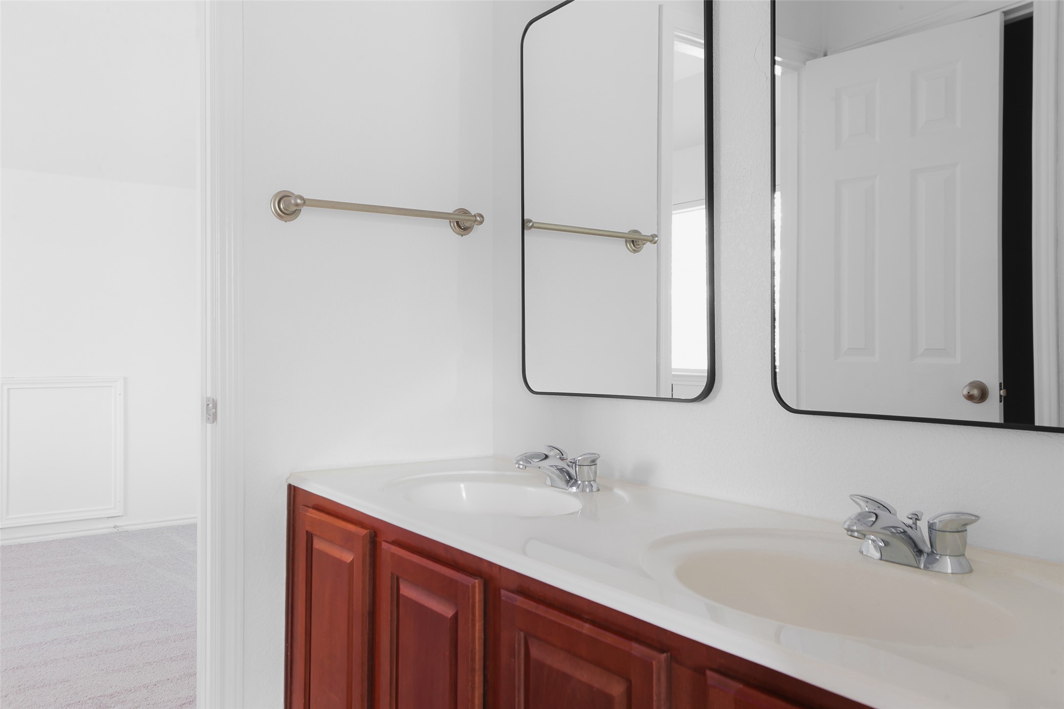 7921 Davis Mountain Pass Austin, TX 78726 - Photo 29 of 40 a bathroom with a sink and a mirror