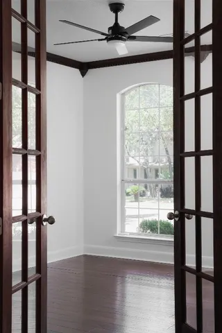 a view of front door