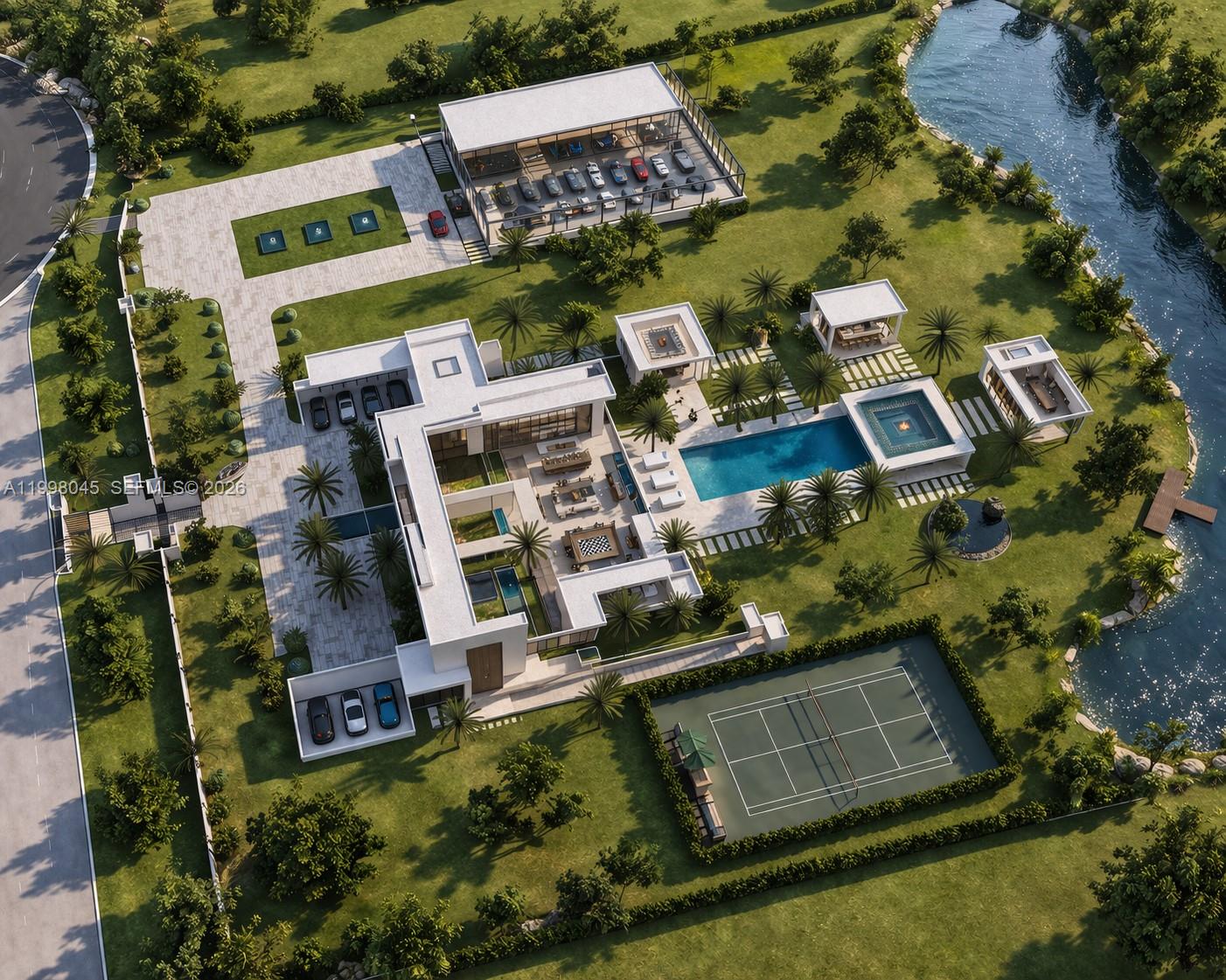 5400 Ascot Terrace Southwest Ranches, FL 33331 - Photo 4 of 13 an aerial view of residential houses with outdoor space