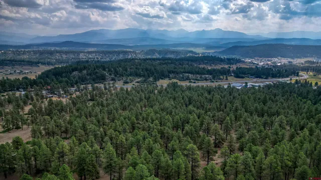a view of lake and mountain