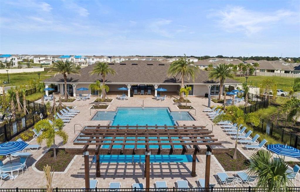 1994 Spring Shower Circle Kissimmee, FL 34744 - Photo 19 of 29 an aerial view of residential houses with outdoor space and ocean view