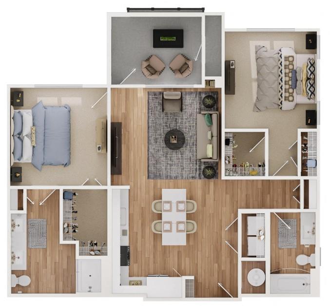 1003 Ridgewalk Parkway, Unit 4316 Woodstock, GA 30189 - Photo 23 of 38 a bathroom with a bathtub and shower