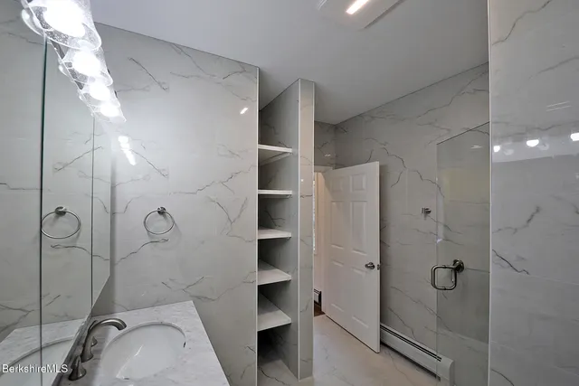 a view of balcony with yard