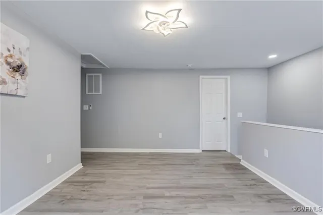 wooden floor in an empty room