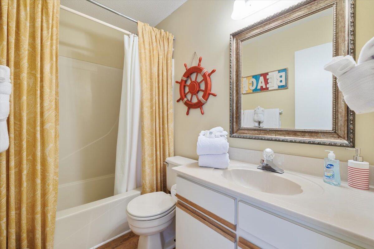255 Pelican Circle, Unit 3 Inlet Beach, FL 32461 - Photo 26 of 38 a bathroom with a sink toilet and shower