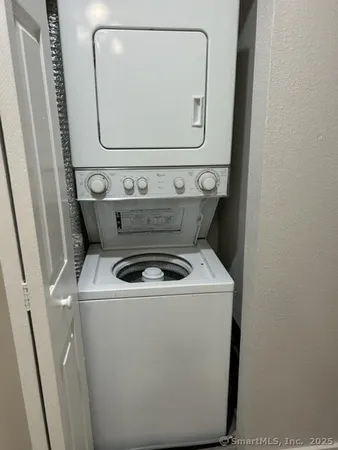 a close up view of washer and dryer