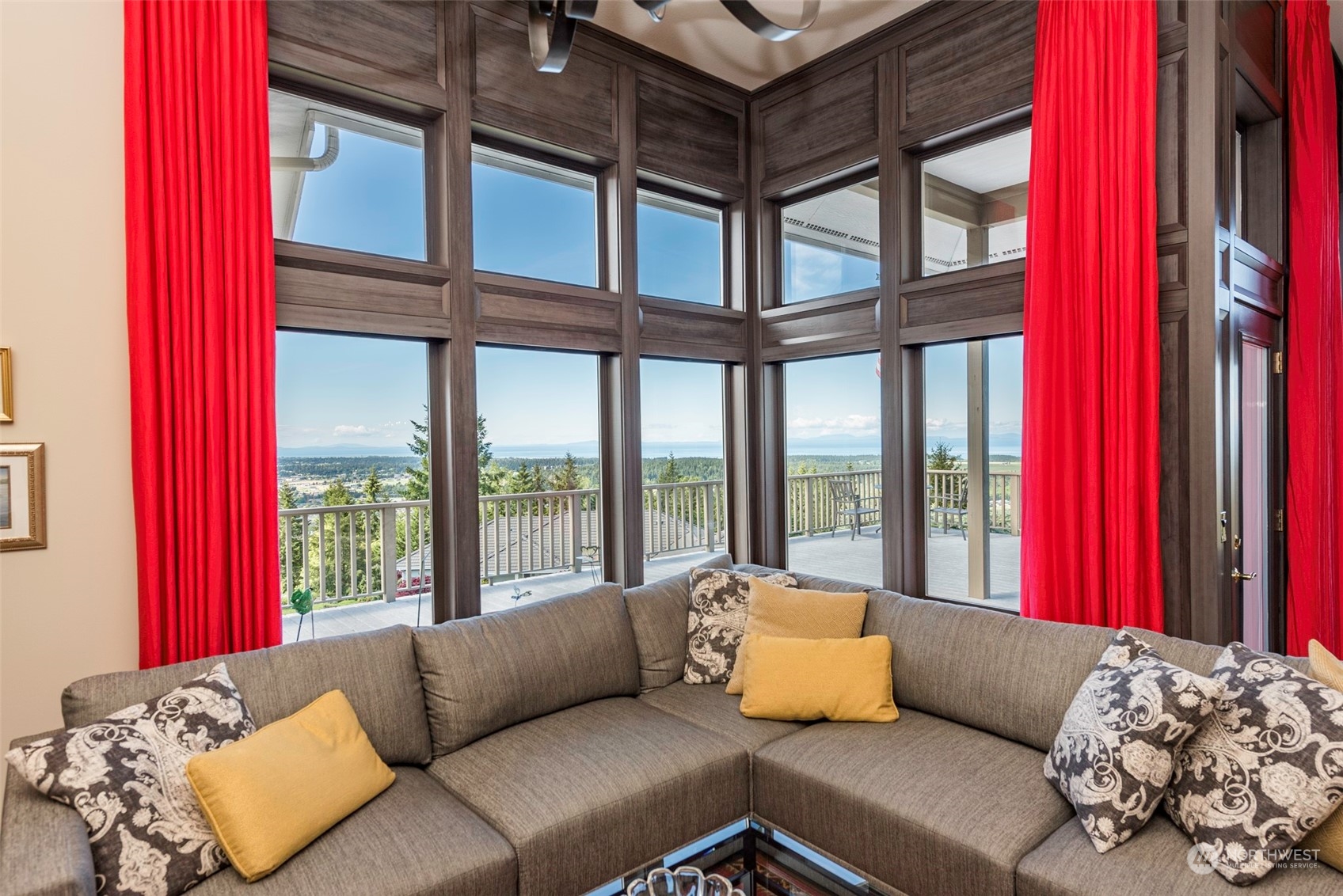 82 Owls Nest Road Sequim, WA 98382 - Photo 5 of 40 a living room with furniture and a large window
