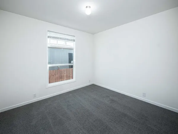 an empty room with an entryway