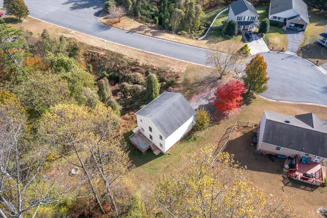 a view of a two chair in the patio