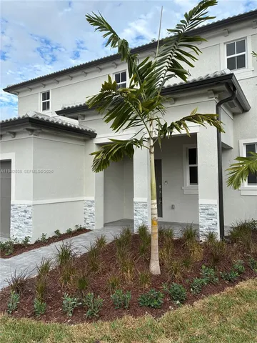 a front view of a house