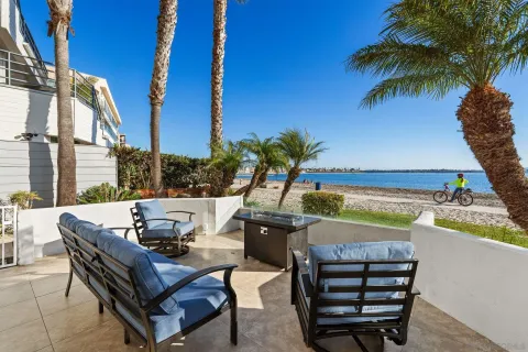 a view of outdoor space with seating area and barbeque oven