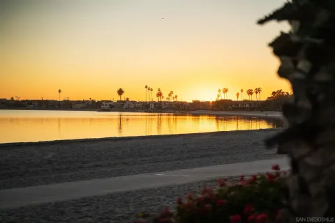 a view of an ocean and beach