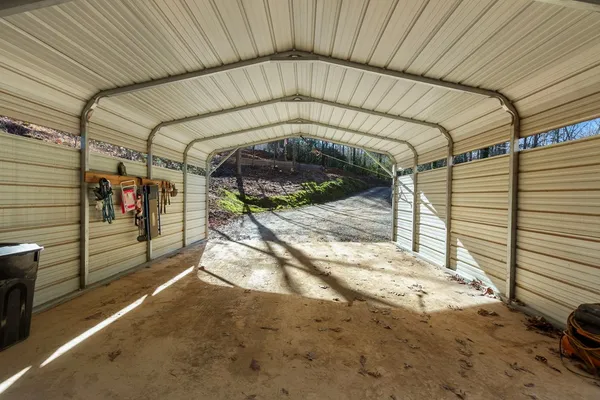a view of garage