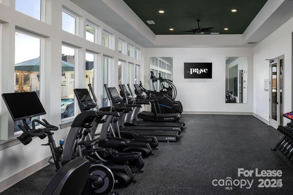 225 Rhyne Road, Unit A1 Charlotte, NC 28214 - Photo 31 of 48 a view of a room with gym equipment