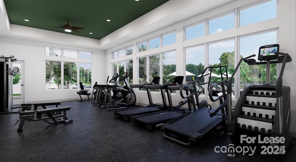 225 Rhyne Road, Unit A1 Charlotte, NC 28214 - Photo 7 of 48 a view of a room with gym equipment